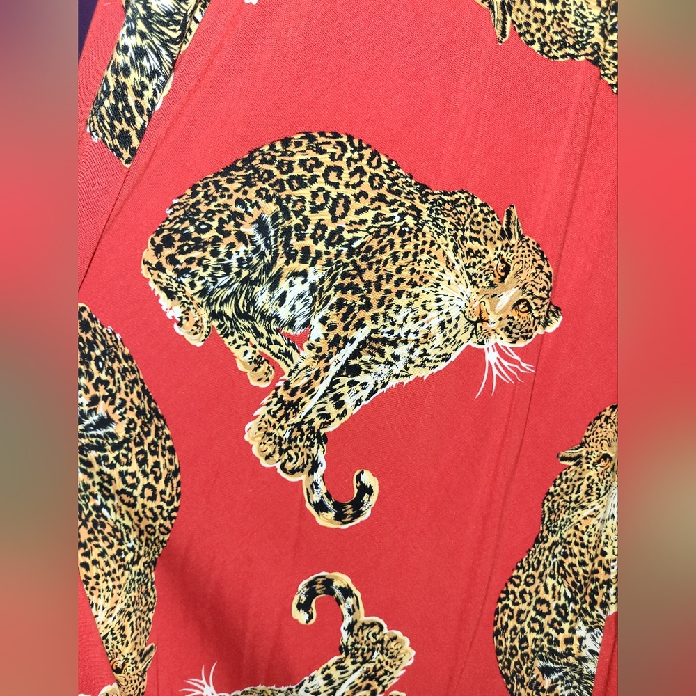 My Pet Leopard maxi skirt size 12 Trashy Diva